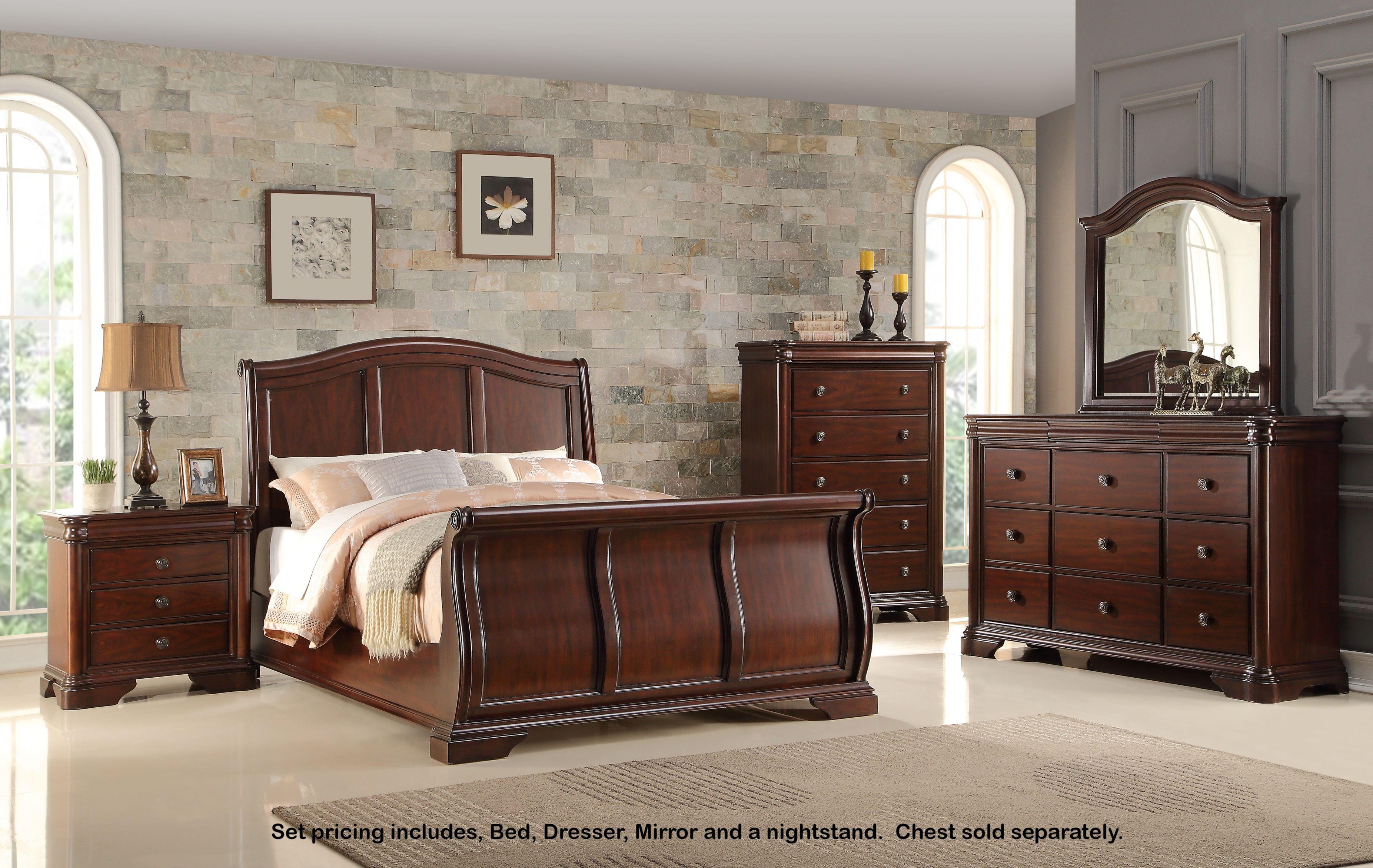 Miskelly Furniture Private Label Collection B161 King Bed, Dresser